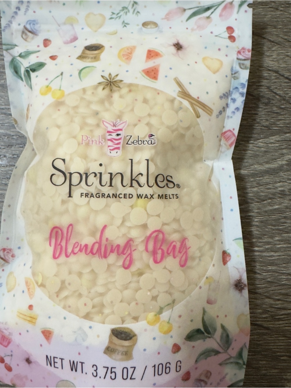 Pink Zebra Sprinkles Blending Bag Cream Wax Melts
